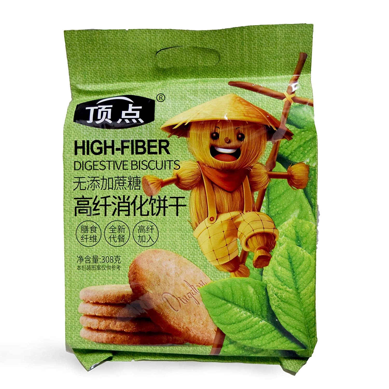 顶点 高纤消化饼（无蔗糖）HIGH FIBER DIGESTIVE BISCUITS SUGAR FREE 308g