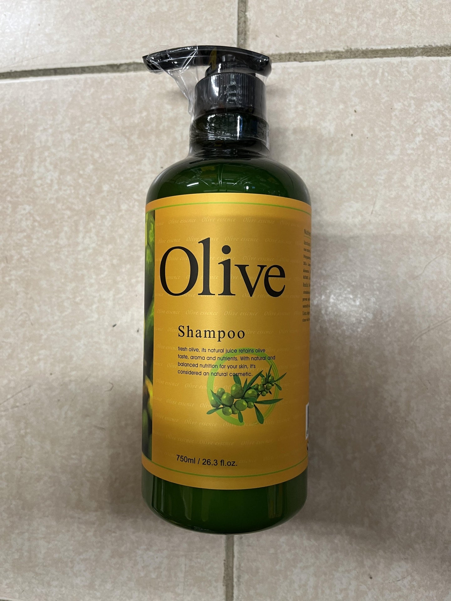 韩国威倩750ml营养柔顺洗发露OLIVE SHAMPOO 26.3 OZ