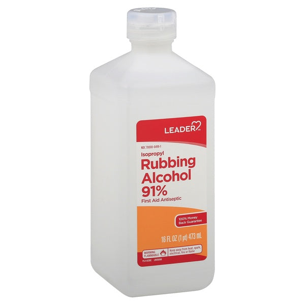 LEADER ISOPROPYL RUBBING ALCOHOL 91% 16OZ