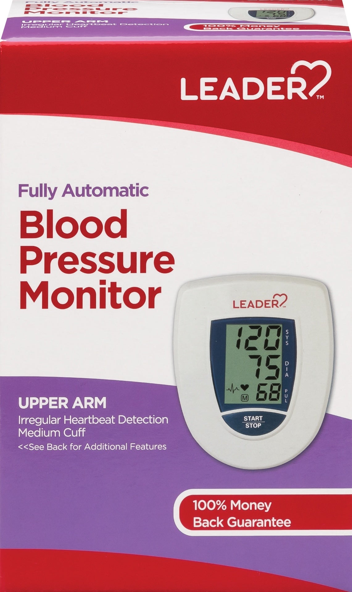 LEADER(TM) BLOOD PRESSURE MONITOR