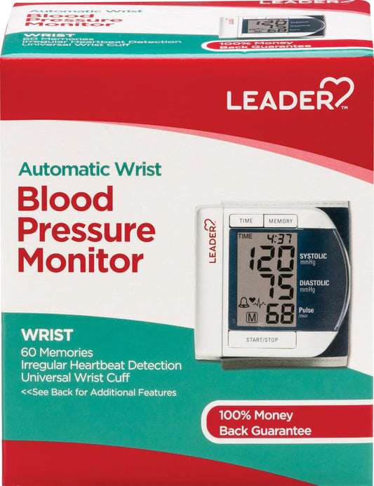 LEADER(TM) BLOOD PRESSURE MONITOR AUTOMATIC WRIST