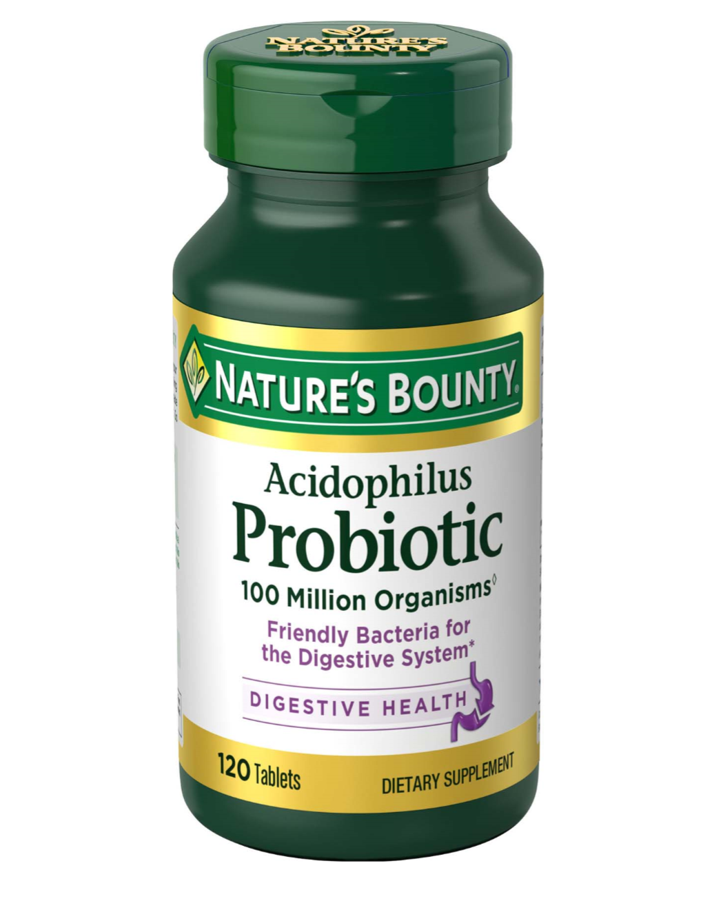 NATURE'S BOUNTY ACIDOPHILUS PROBIOTIC TABLETS 120 CT