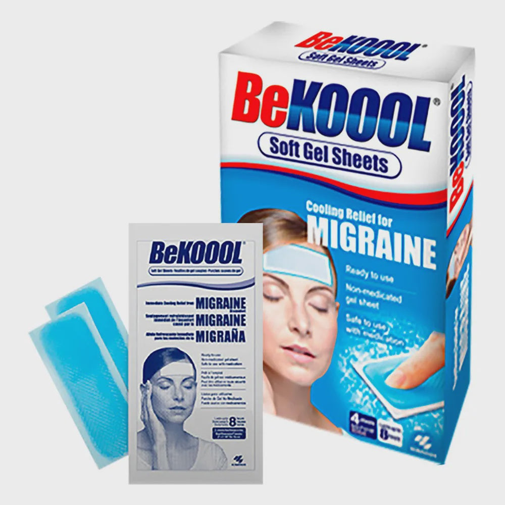 Be koool Soft Gel Sheets For Adults, 4 Ea
