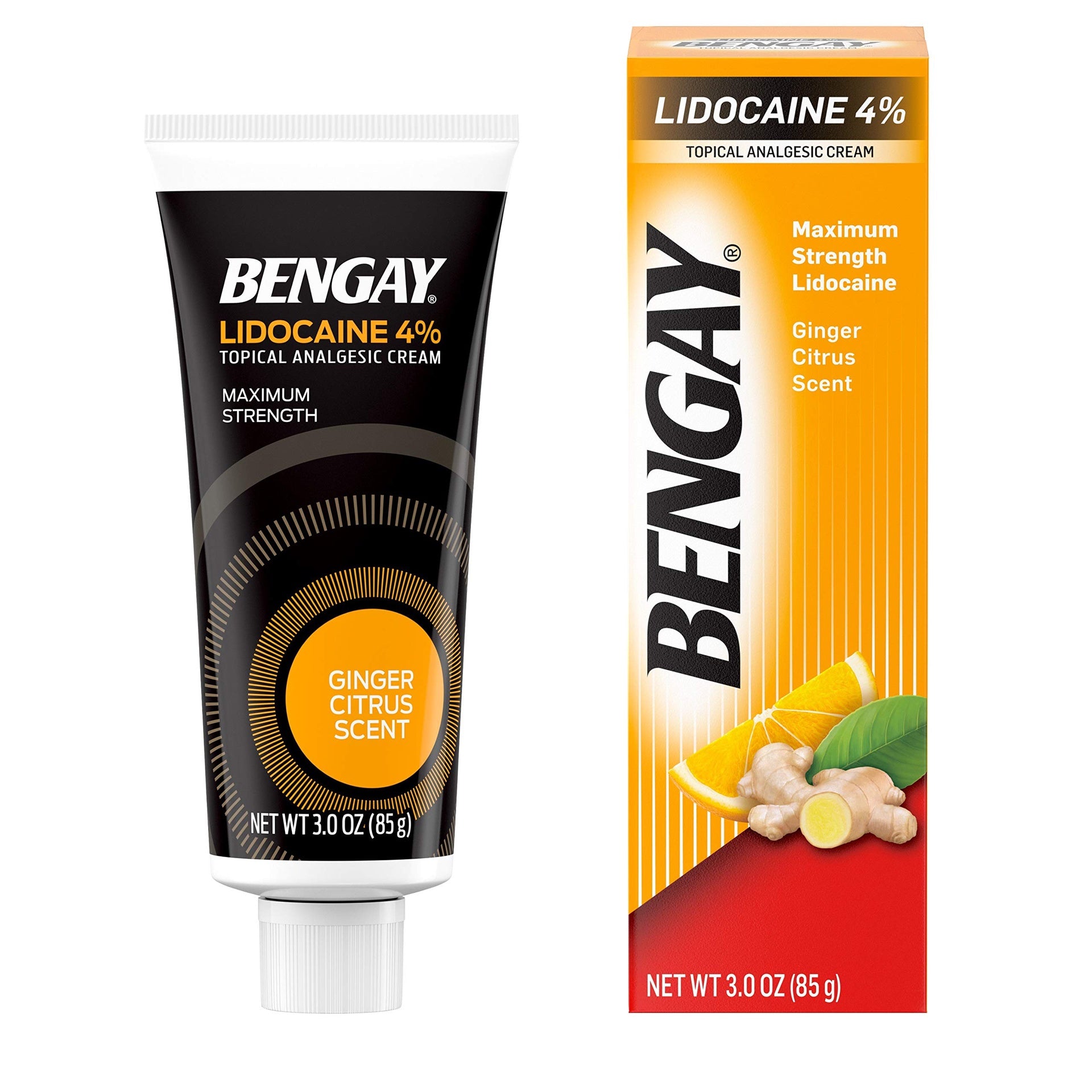 BENGAY PAIN RELIEVING MAX STRENGTH CREAM GINGER CITRUS 3 OZ