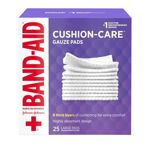 Band-Aid Gauze Pads Sterile Large 4 X 4in 25 ct
