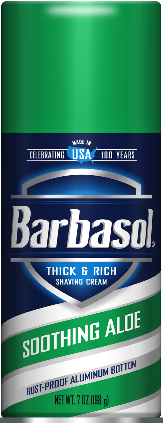 BARBASOL SHAVING CREAM SOOTHING ALOE 7 OZ