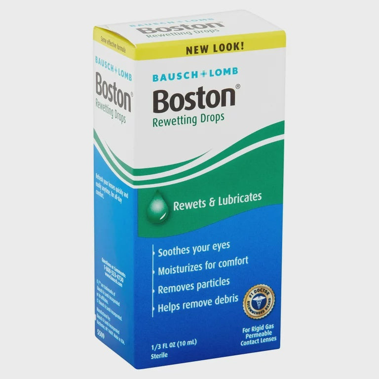 BOSTON REWETTING DROPS 0.33 OZ (10ML)
