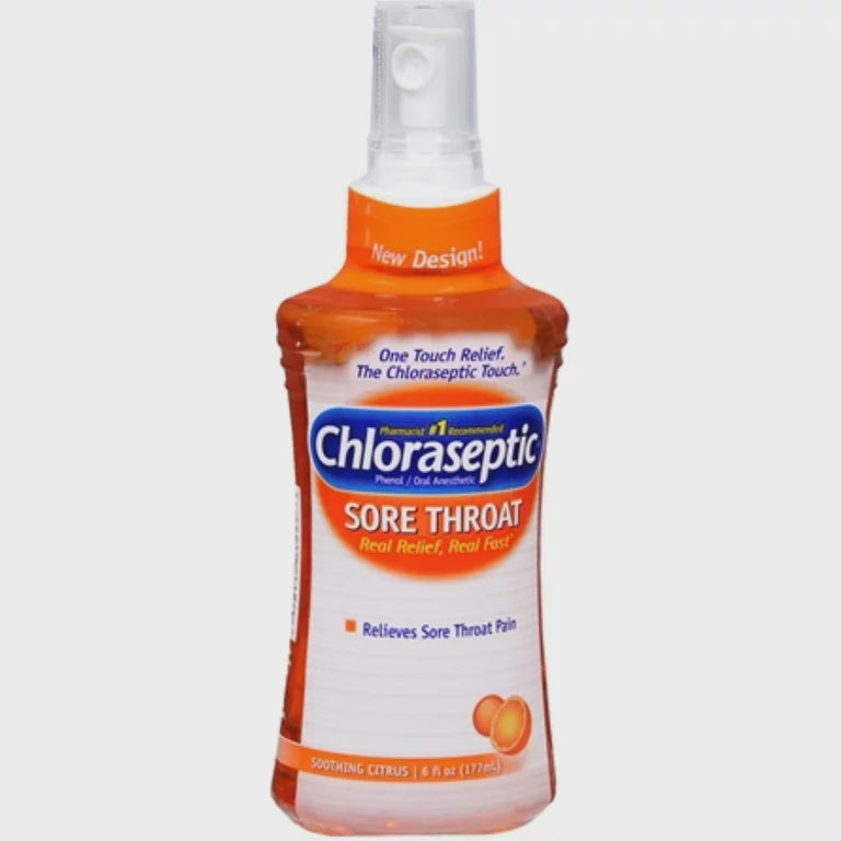 Chloraseptic Sore Throat Spray Soothing Citrus 6 oz