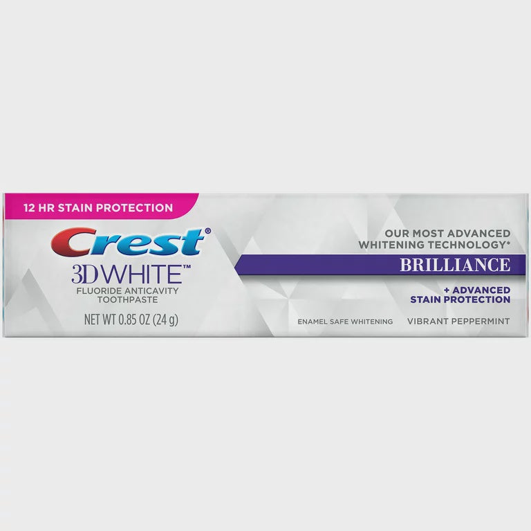 Crest 3D White Fluoride Anticavity Toothpaste 0.85 oz