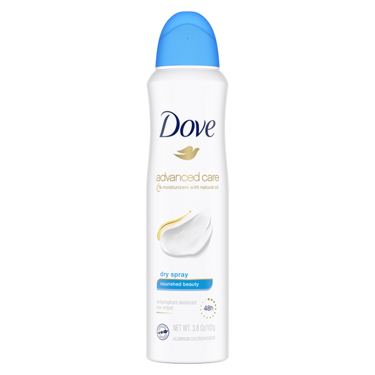 DOVE ANTIPERSPIRANT & DEODORANT DRY SPRAY NOURISHED BEAUTY 3.8 OZ