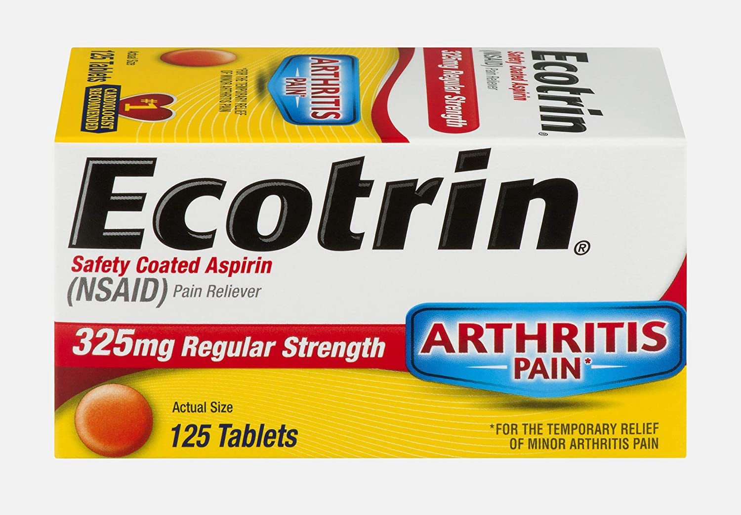 ECOTRIN REG/ST 325MG 125TB