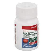LEADER STOOL SOFTENER + STIMULANT LAXATIVE 100TABS