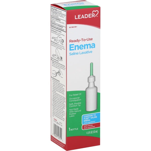 LEADER(TM) ENEMA SALINE LAXATIVE READY-TO-USE 1 CT
