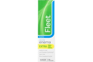 Fleet Enema Extra Saline Laxative, 7.8 oz