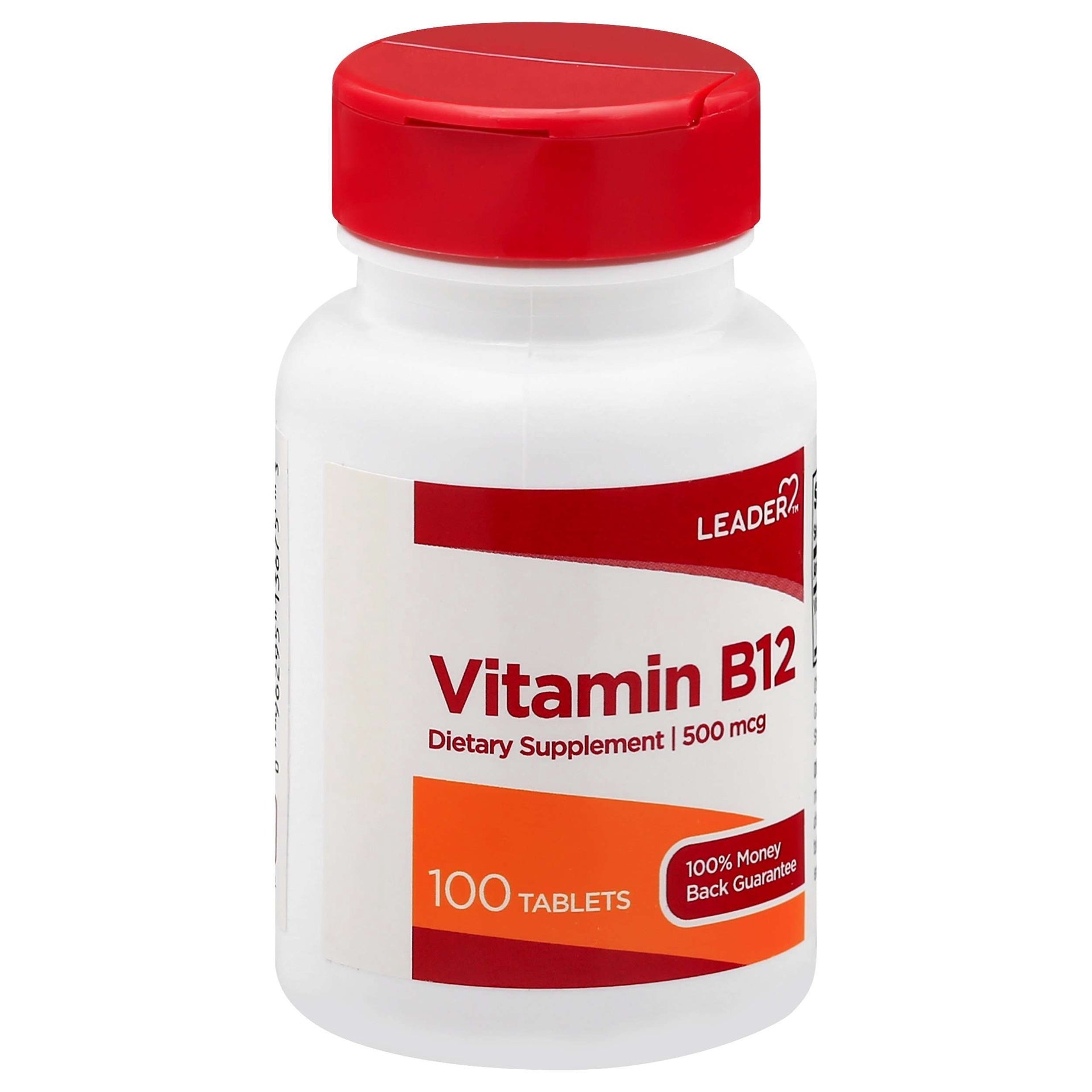 LEADER(TM) VITAMIN B-12 500MCG TABLETS 100 CT