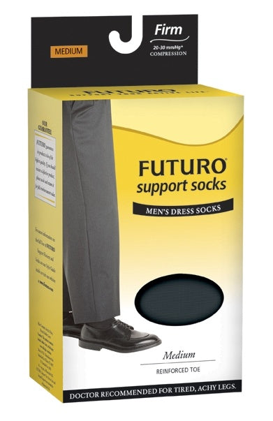 Futuro Restoring Dress Socks Men's 20-30 Black Medium 1 pr