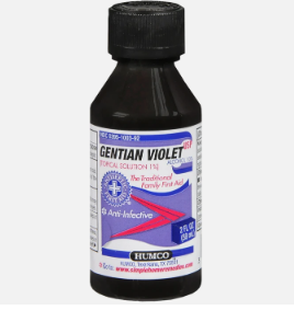HUMCO GENTIAN VIOLET 1% 2 OZ
