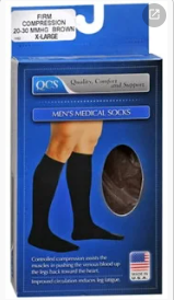 LOVING COMFORT FIRM CONPRESSION 20-30MMHG BLACK X/L