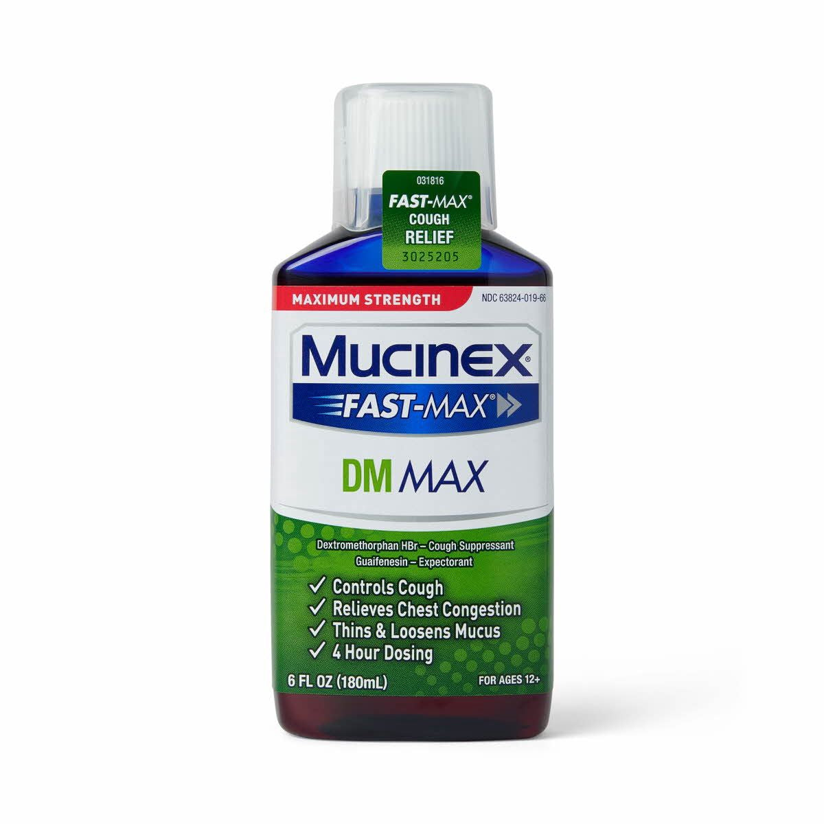 Mucinex Fast-Max DM Cold & Cough Relief Syrup 6oz 1Ct