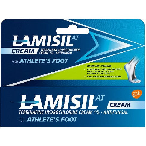 Lamisil At Terbinafine Hydrochloride 1% Athlete's Foot Antifungal Cream - 1oz