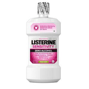 LISTERINE SENSITIVITY ZERO ALCOHOL MOUTHWASH FRESH MINT 16.9 OZ