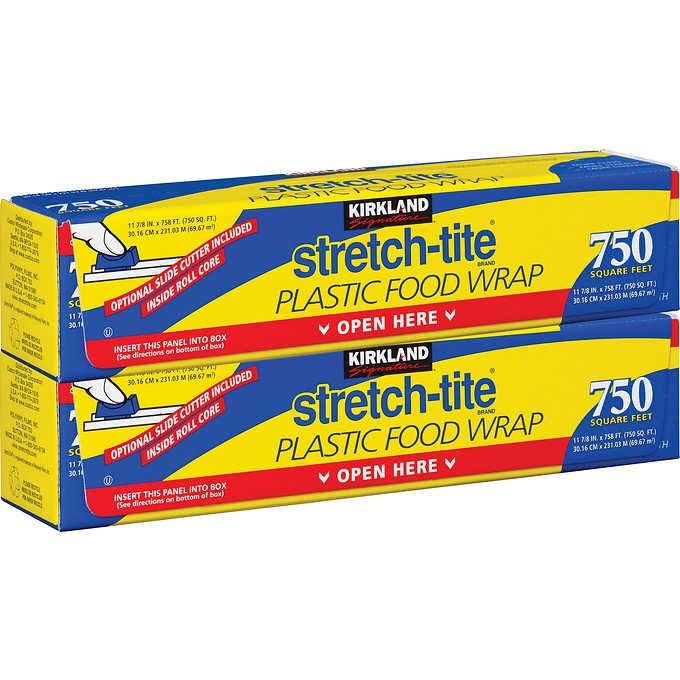 Kirkland Signature Brand Stretch-Tite Plastic Wrap (750 SQ FT)