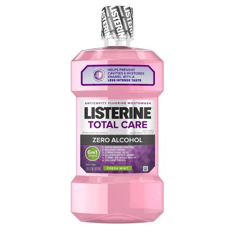 Listerine Zero Alcohol Total Care Anticavity Fluoride Mouthwash - 1l