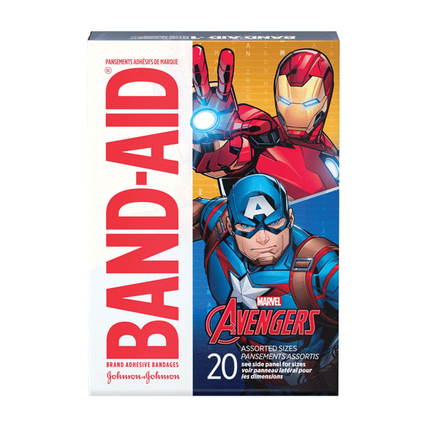 J&J BAND AID MARVEL AVENGERS 20PCS