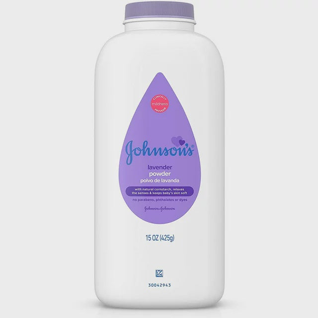 Johnson's Lavender Baby Powder with Cornstarch - 15 oz