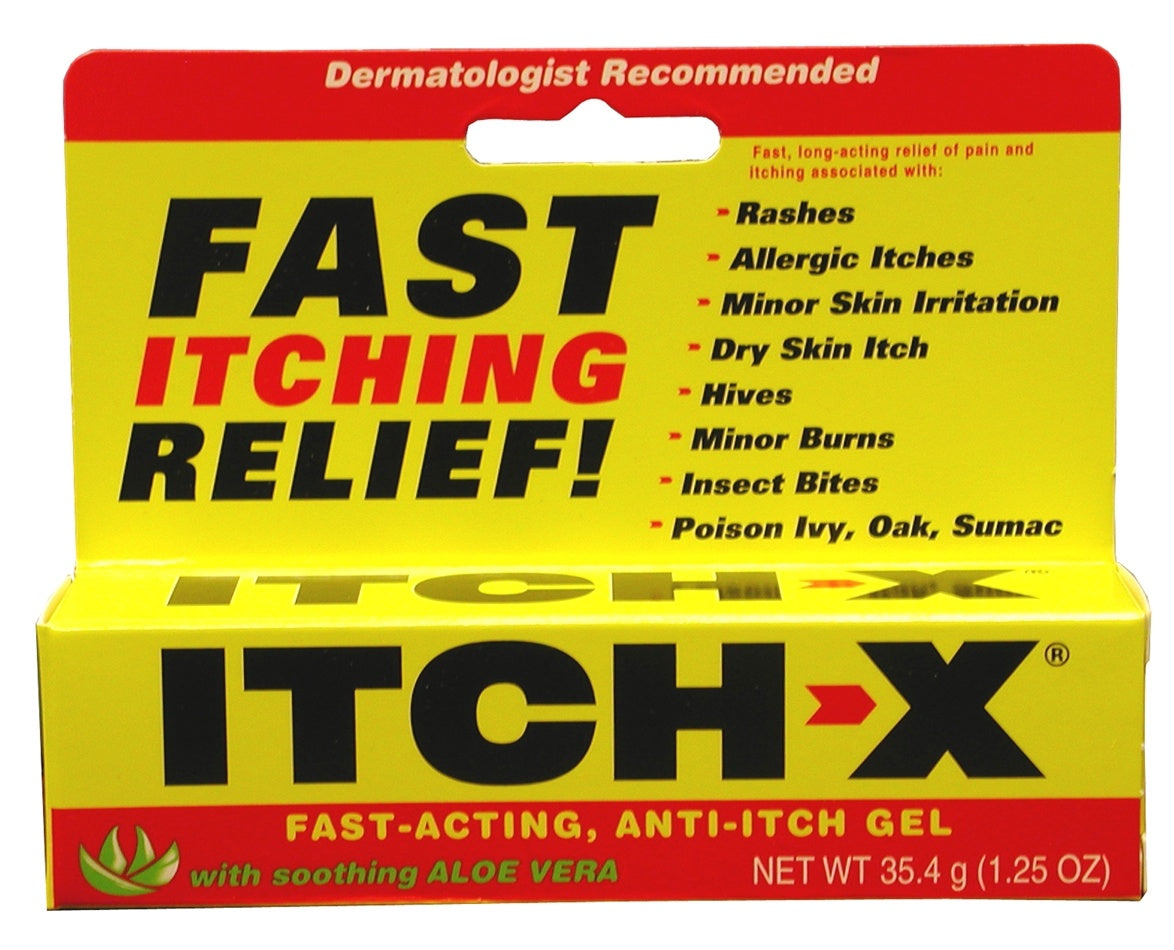 Itch X Anti-Itch Gel, with Soothing Aloe Vera - 1.25 oz