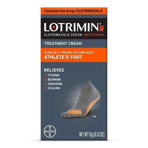 LOTRIMIN AF ATHLETE'S FOOT ANTIFUNGAL TREATMENT CREAM 0.53 OZ , CREAM
