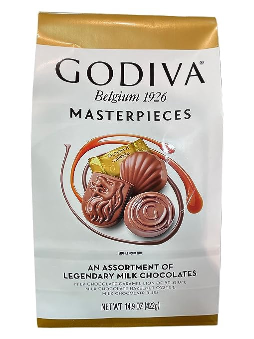 Godiva Masterpieces Assortment of Legendary Milk Chocolate, 14.9 Ounce