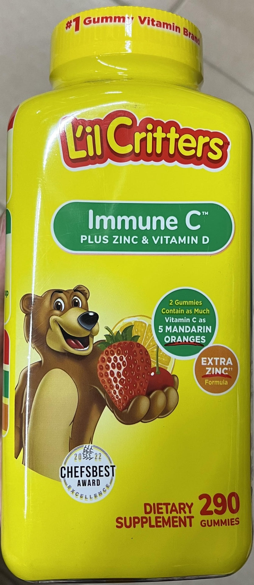 L'IL CRITTERS IMMUNE C PLUS ZINC & VITAMIN D