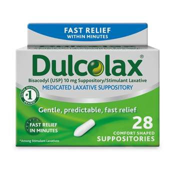 Dulcolax Gentle And Predictable Fast Relief Laxative Suppositories - 8ct