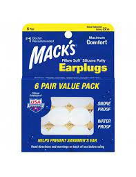 Macks Pillow Soft Silicone Earplugs Value Pack, 6 Count Each