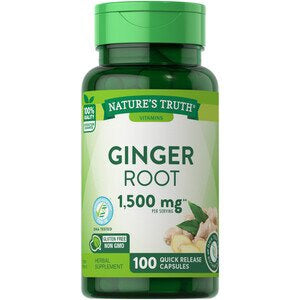 Nature's Truth Ginger Root 550 mg Herbal Supplement - 100 Capsules
