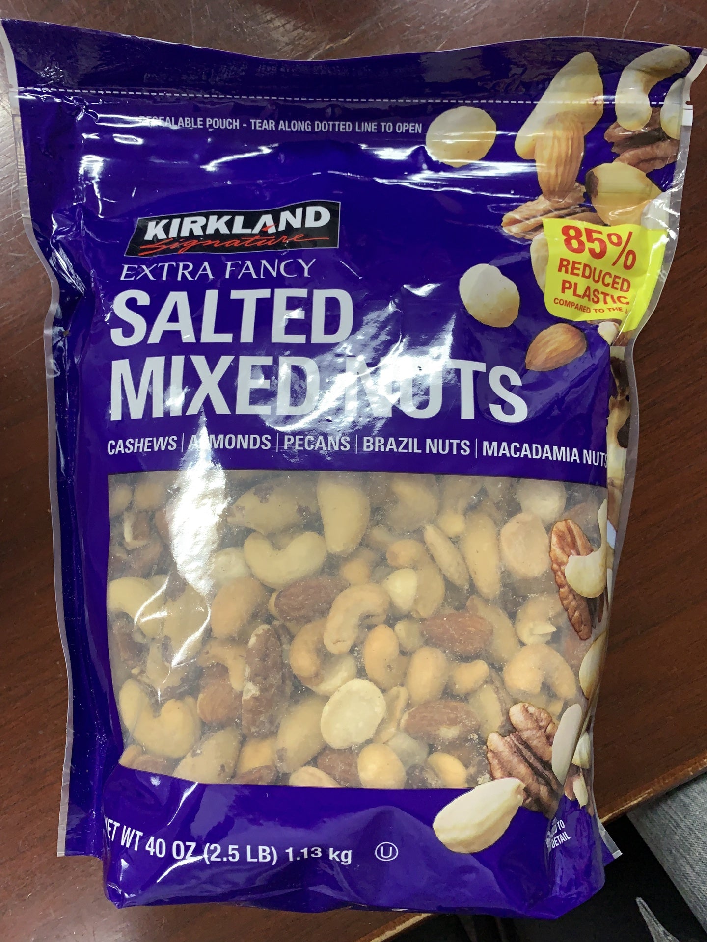 Kirkland Extra Fancy Salted Mixed Nuts, 2.5 lbs