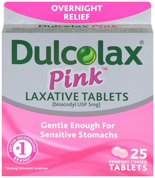 DULCOLAX PINK LAXATIVE 5 MG TABLETS 25 CT
