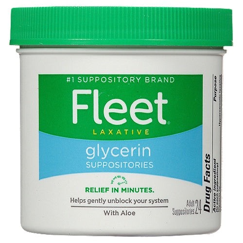 Fleet Laxative Glycerin Adult Suppositories, 24 count