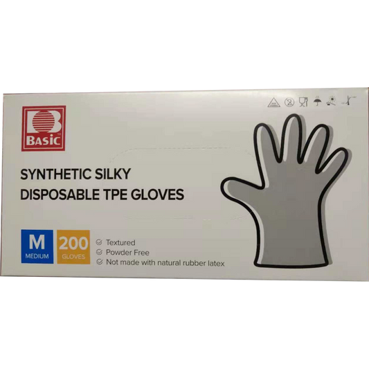 BASiC TPE GLOVES (M) (200 PCS)