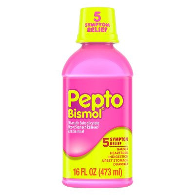 Pepto-bismol - 5 Symptom Stomach Relief Original Liquid - 16 Fl Oz