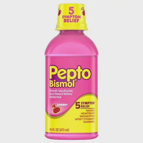 Pepto-Bismol Liquid Cherry, Upset Stomach Liquid - 16 Oz