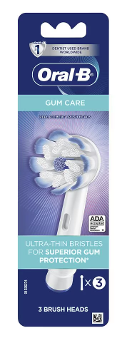 Oral-B Sensi Ultrathin Gum Care Electric Toothbrush Replacement 3 Brush Head