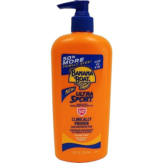 BANANA BOAT SUNSCREEN SPORT SPF50 PUMP 12 OZ