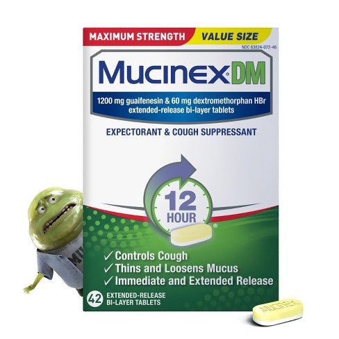 Mucinex Dm Max Strength 12 Hour Cough Medicine - Tablets - 42ct