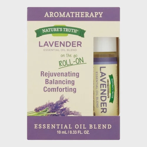 Natures Truth Aromatherapy Lavender Essential Oil Roll-On, 0.34 oz