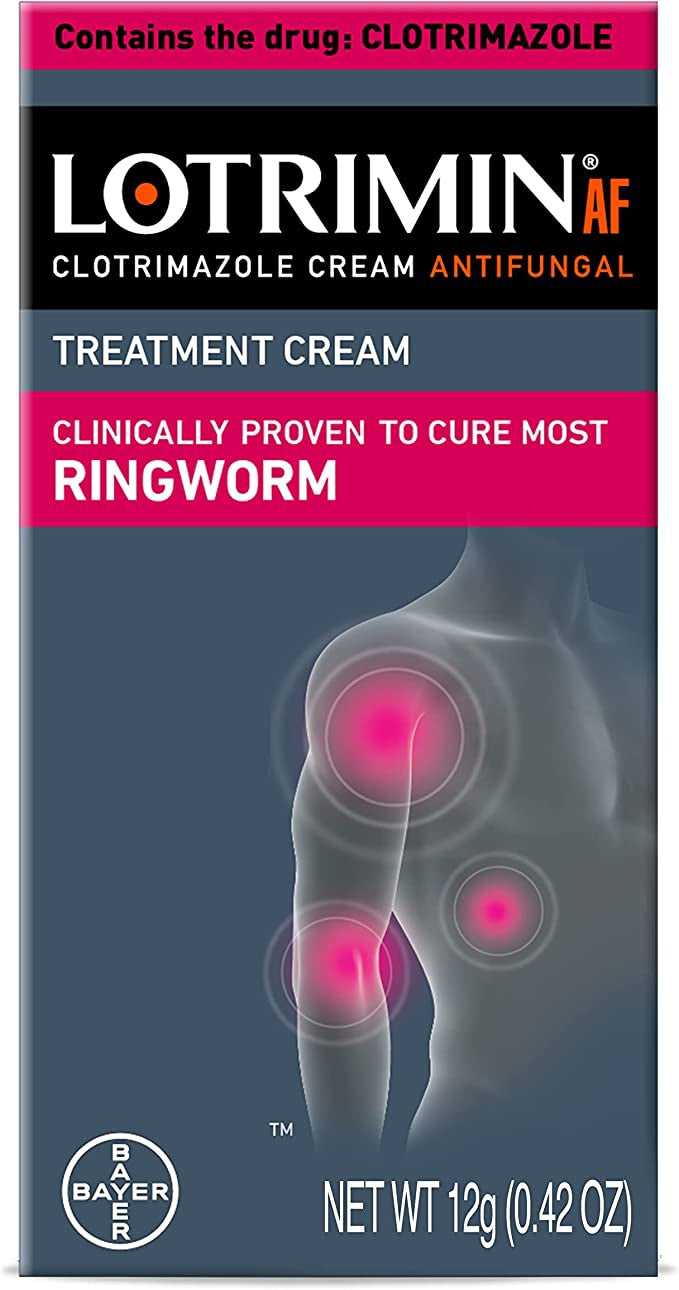 LOTRIMIN AF Clotrimazole Cream Antifungal Treatment Cream for Ringworm 12g