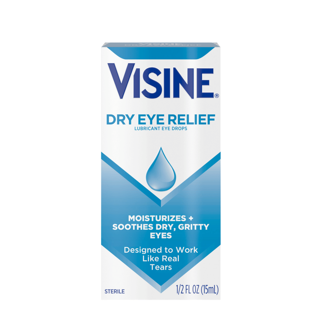 Visine Dry Eye Relief Lubricating Eye Drops, 0.5 Oz