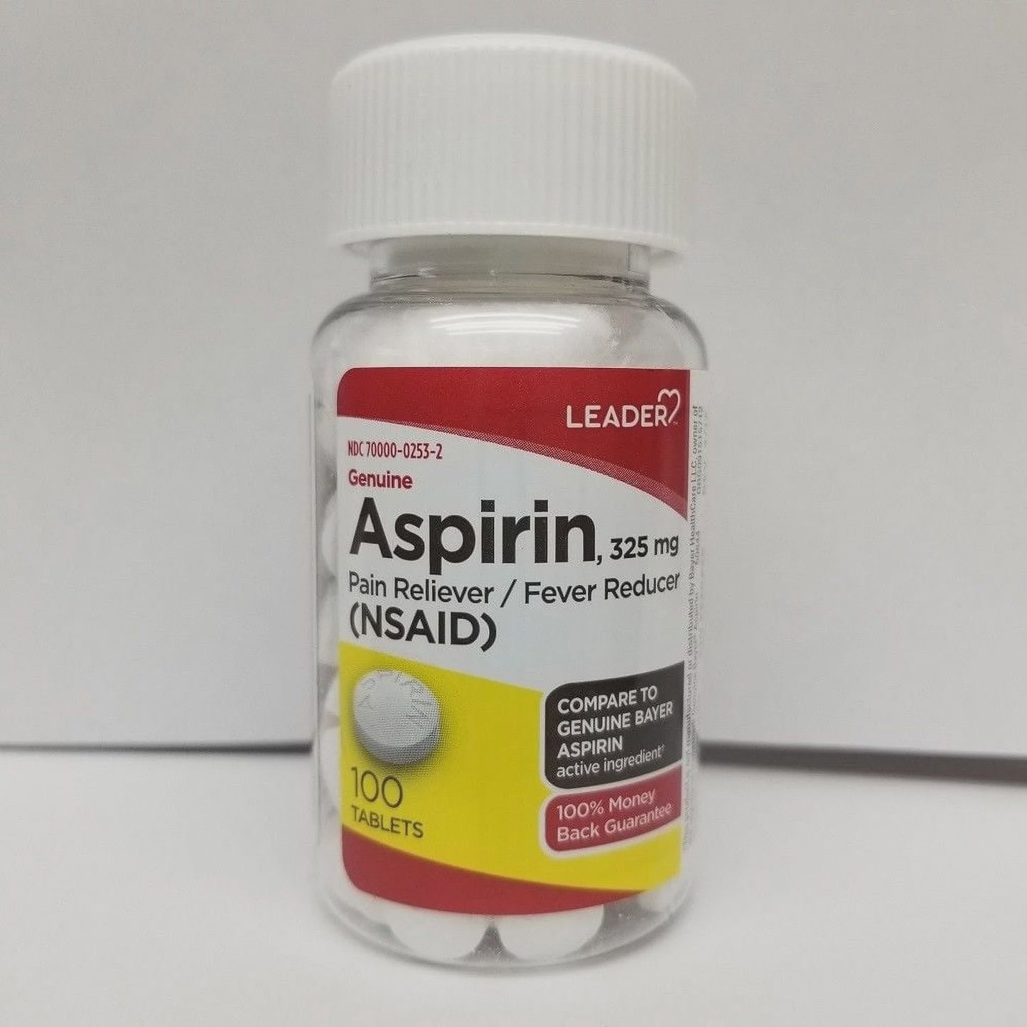 LEADER(TM) ASPIRIN 325MG TABLETS 100 CT