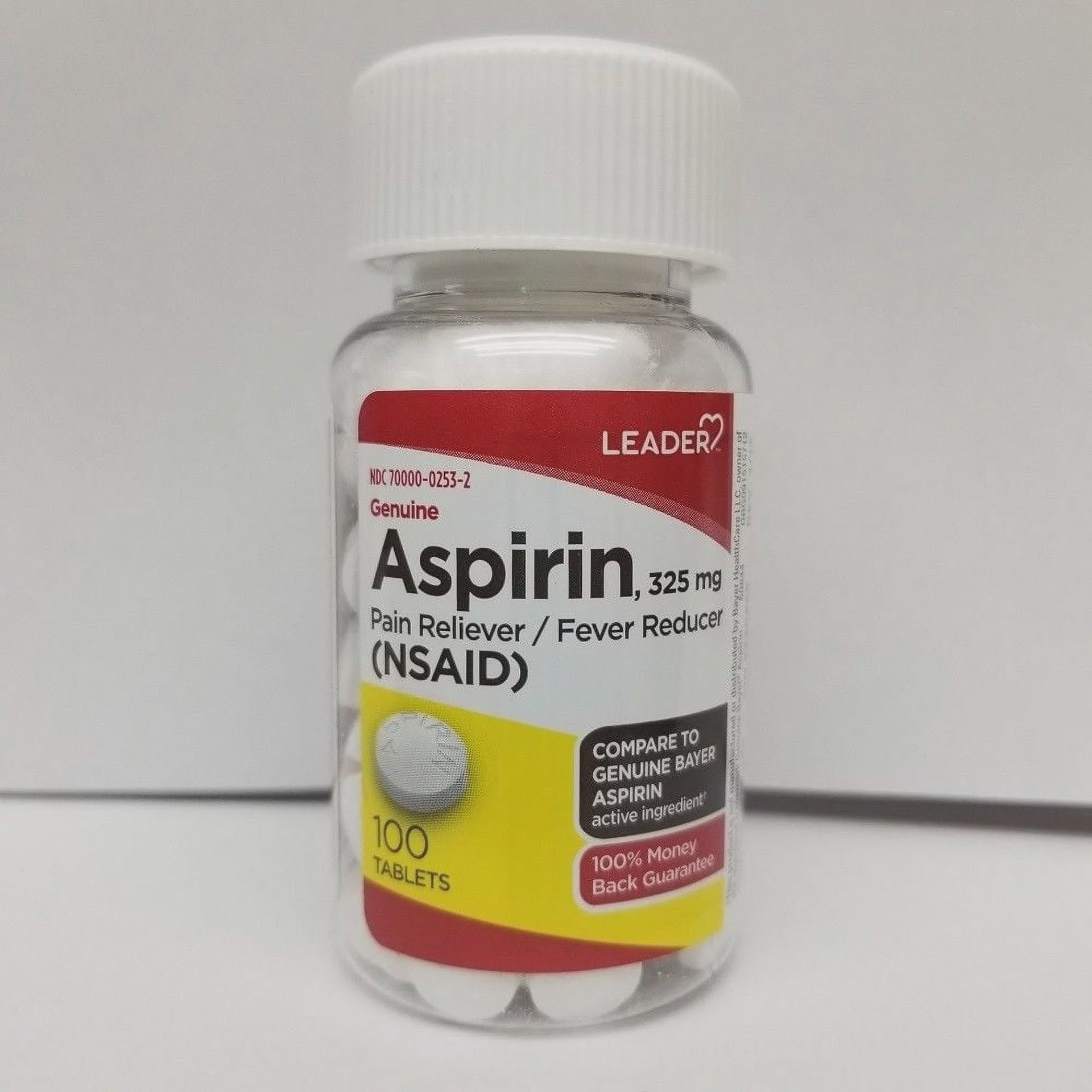 LEADER(TM) ASPIRIN 325MG TABLETS 100 CT